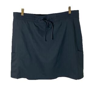 Riders By Lee On-The -Go Black Mini Sport Skirt w/Built In Shorts Golf Tennis 18